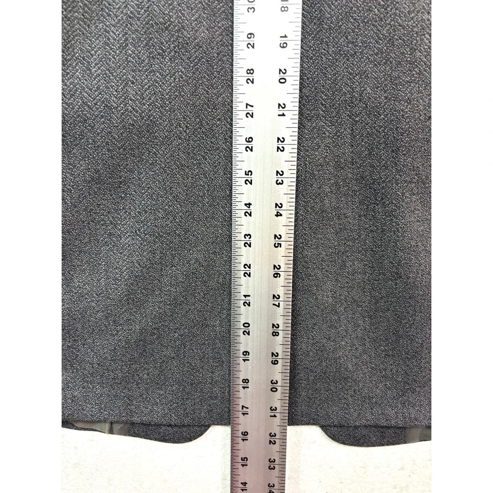 Hart Schaffner Marx‎ 42R Gray Herringbone Blazer Jacket Sport Suit Coat USA Wool